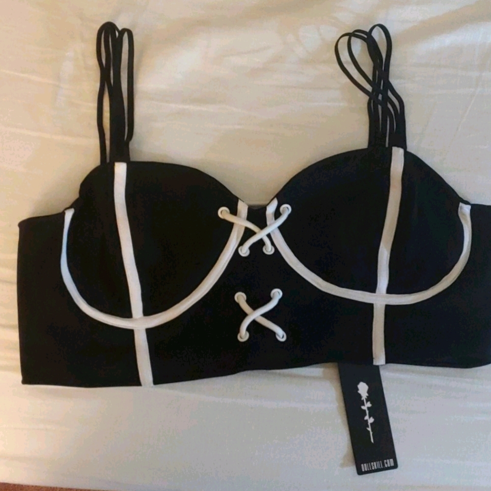 NWT Dolls Kill/ Poster Grl. XL Crop Top Only